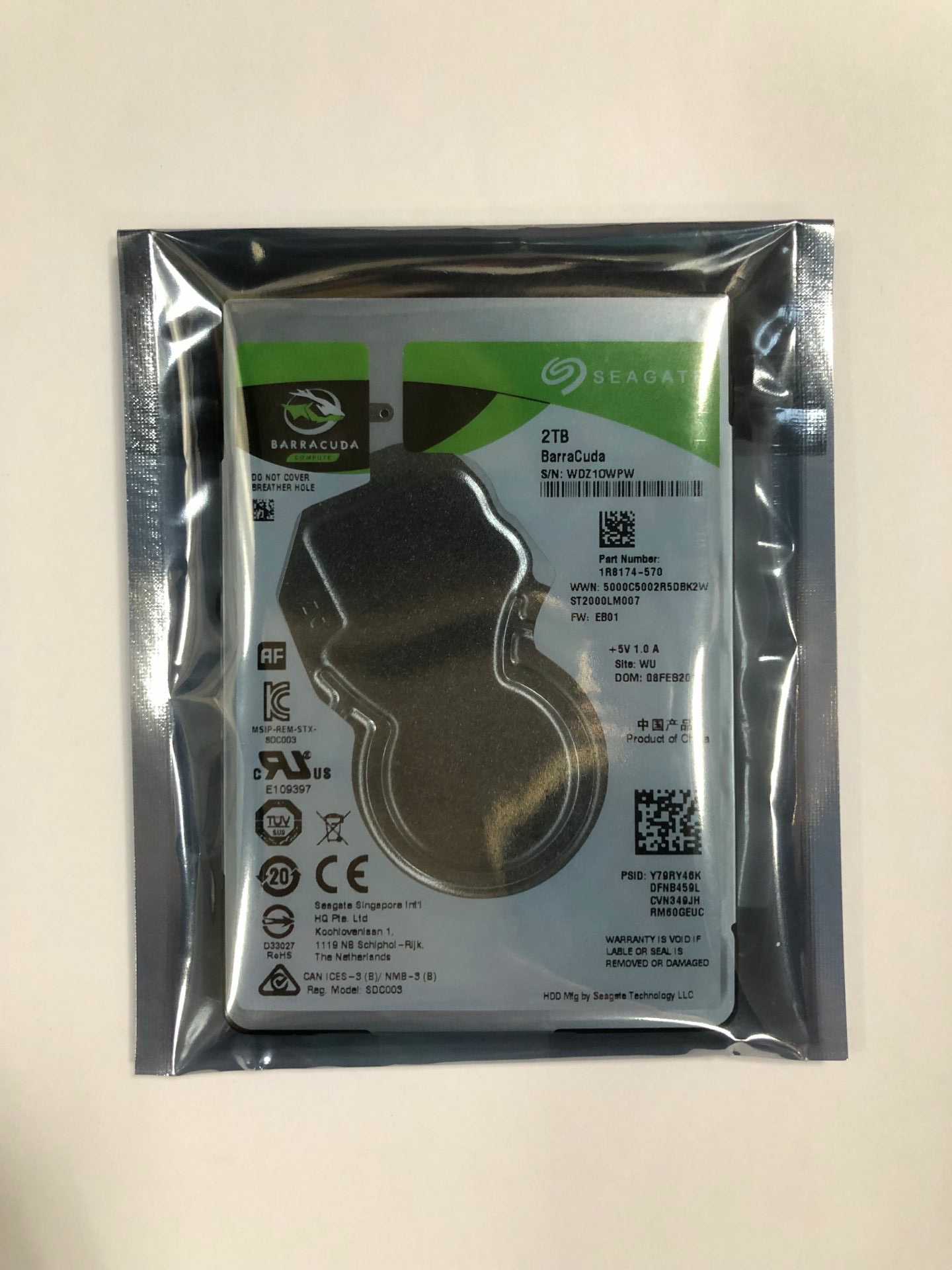 Seagate/希捷 ST2000LM007 2000G笔记本128M SATA3机械游戏硬盘 - 图0