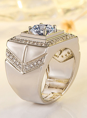 纪念科高比篮球戒指篮球军冠满钻群镶黑曼巴戒指坚持永恒钻戒