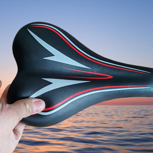 山地车鞍座坐包自行车公路车坐垫自行车骑行鞍座通用防水柔软带夹 - 图2