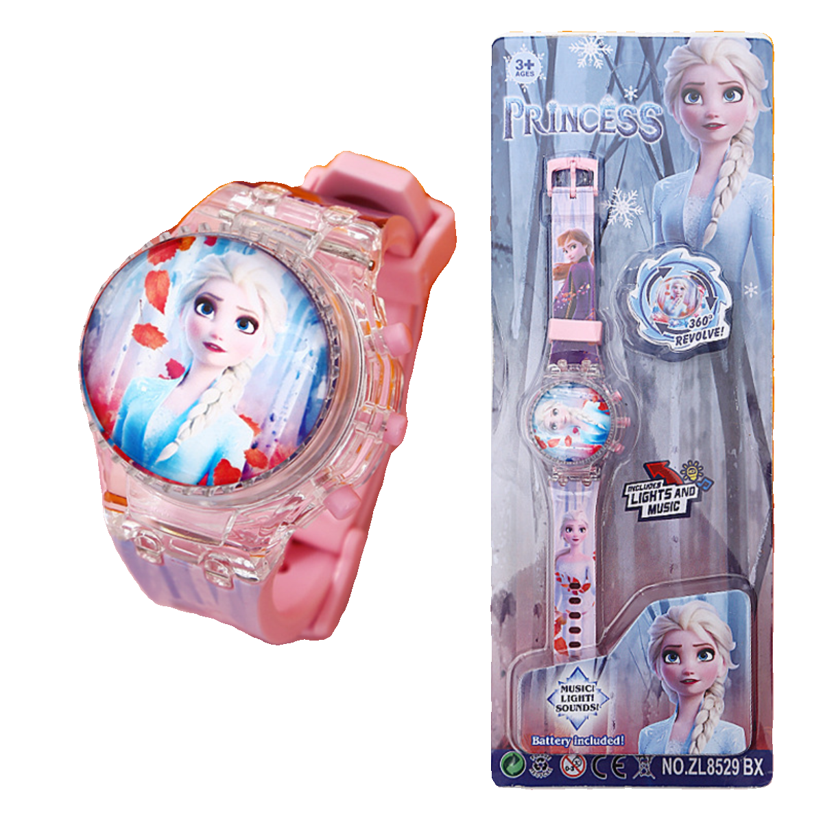 抖音网红旋转彩灯音乐卡通电子手表HelloKitty猫儿童男女孩玩具表,淘宝优惠券,粉丝福利购,淘宝优惠卷