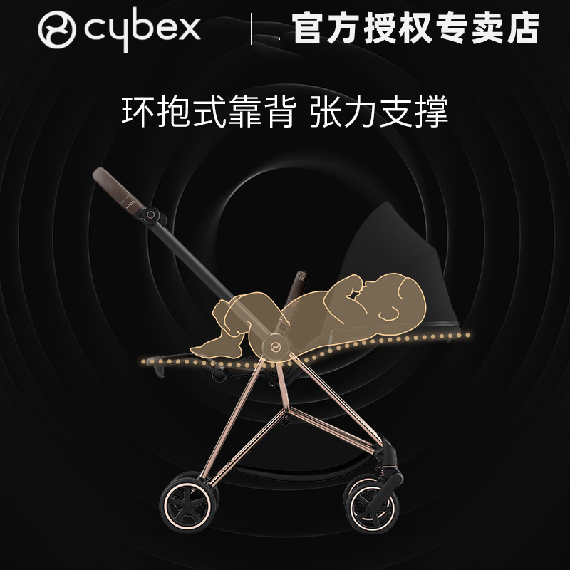 cybex婴儿车mios3推车双向高景观可坐可躺轻便折叠一键收车减震 - 图2