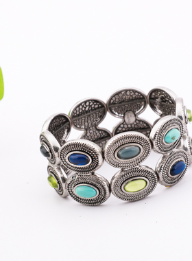 欧美品牌饰品合金弹力手链