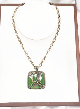 欧美复古重工铜链项链