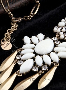 欧美饰品树脂镶嵌毛衣链