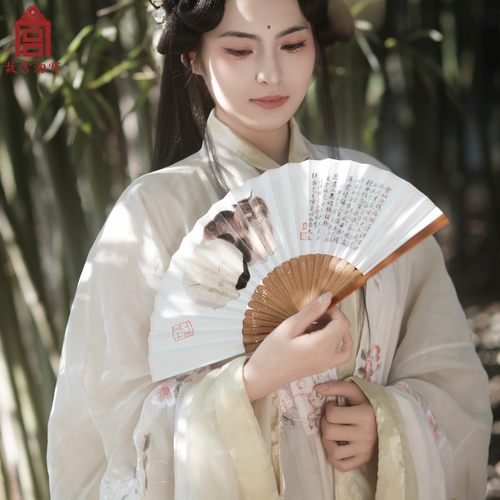 故宫淘宝｜书画折扇兰亭序古风汉服国风书法中式伴郎扇子文创礼物 - 图2