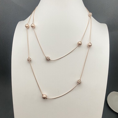 欧美外贸饰品时尚百搭夸张项链女多款项链玫瑰金COS毛衣链10023