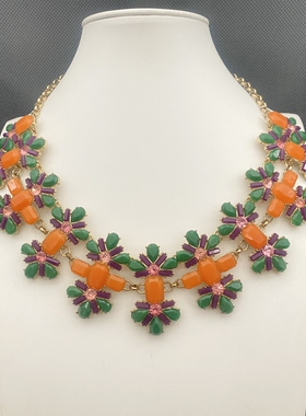 欧美外贸饰品时尚百搭个性夸张项链女多款项链锁骨链项链KS项链