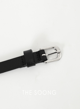 THESOONG牛皮针扣皮带