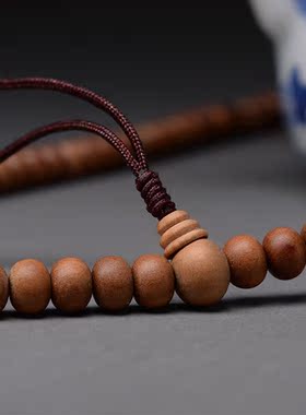 迈索尔印度老山檀香佛珠手链