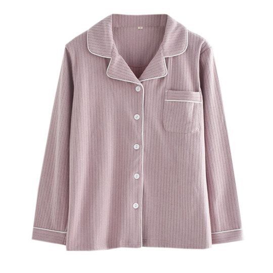 Autumn and winter pit strips, velvet and hairy couple pajamas tops