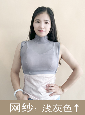 高领夏季网纱蕾丝假领子假衣领女