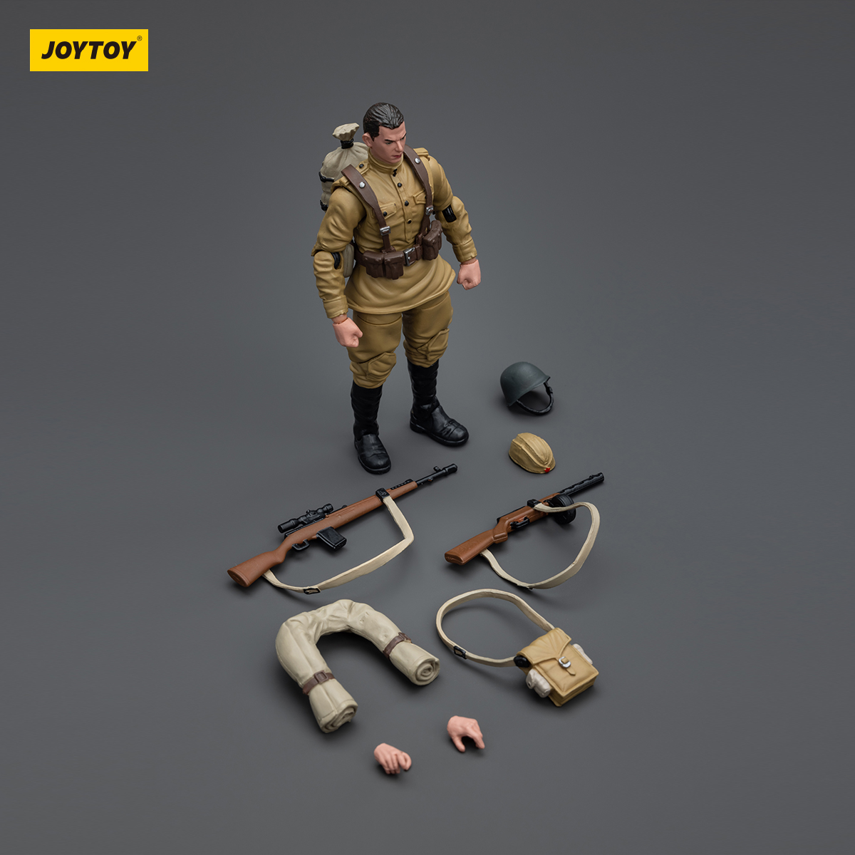 JOYTOY 暗源 1/18 3.75 军兵系列 德美苏国防军步兵陆军 可动兵人 - 图3