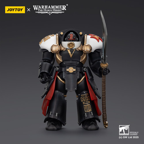 JOYTOY 暗源 1/18 战锤荷鲁斯之子 白疤军团执政官黑檀终结者兵人 - 图1
