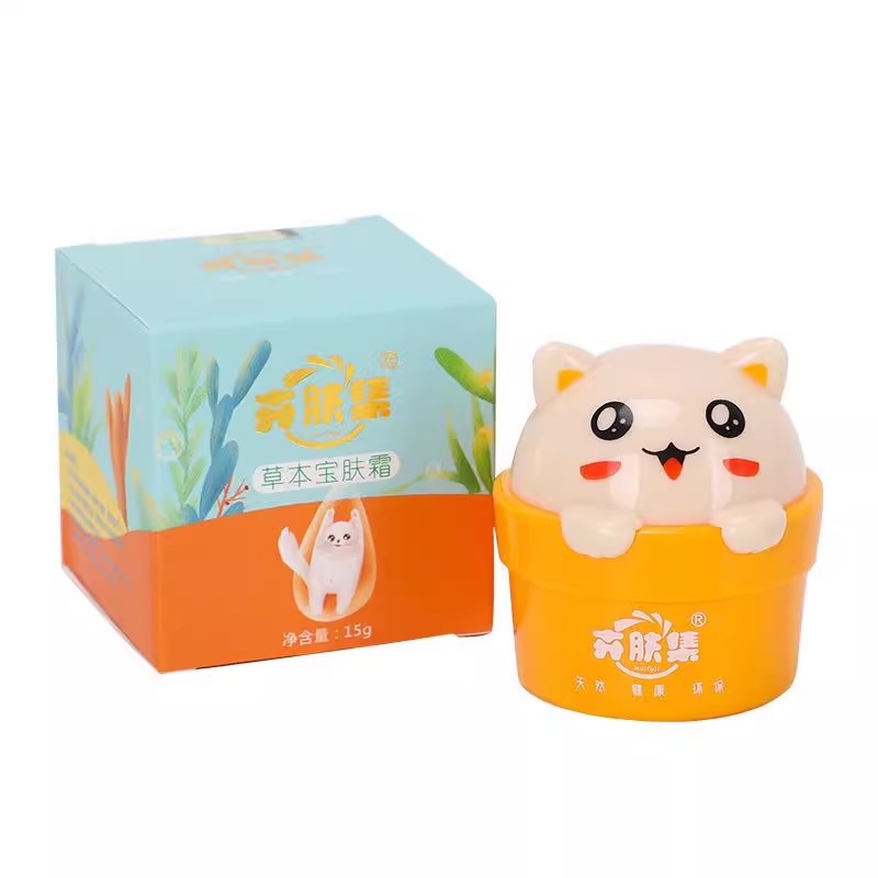 卉肤集宝肤霜婴儿膏宝宝儿童子护肤口水润肤霜保湿正品面霜试用装 - 图2
