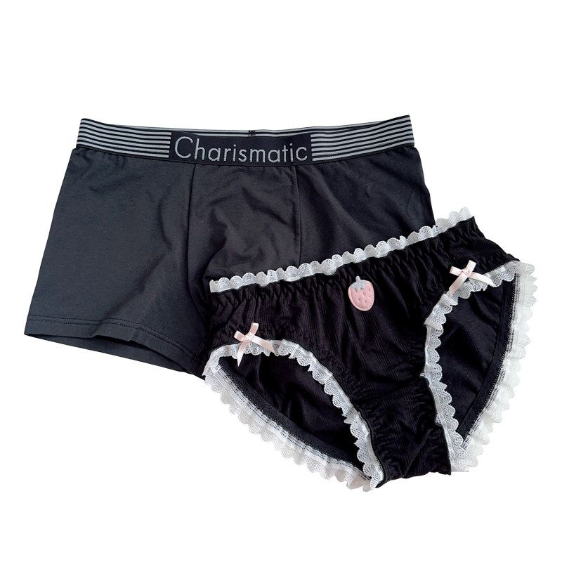 夜空洛丽 性感系带透明网纱蕾丝中低腰一男一女情侣内裤男士内裤,淘宝优惠券,粉丝福利购,淘宝优惠卷