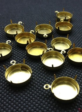 单吊爪托水滴圆形马眼吊坠