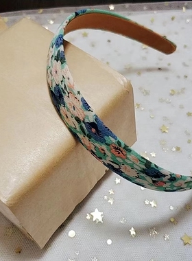 MK喵家 清仓捡漏 布艺森系碎花淑女文艺甜美花朵宽边发箍发卡发饰