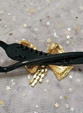 MK喵家 清仓捡漏 水钻简洁蝴蝶结气质女士盘发扭夹横夹发卡夹子