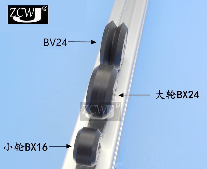 3D打印机配件 Openbuilds双轴承POM塑料滑轮 20铝材大导轮 BX24-图3