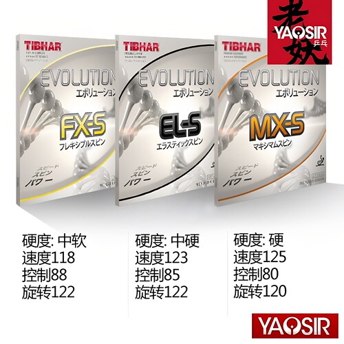 TIBHAR挺拔变革ELP FX芯MXS EL-S内能乒乓球反胶套胶国变MXP - 图1