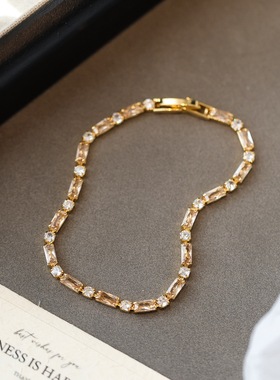 天然绿松石手串叠戴手链