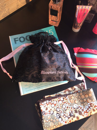 2025新款 外贸出口 黑色蕾丝抽绳高贵精致 内衣收纳袋抽绳包 - 图1