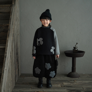 砚台家儿童加绒休闲裤加厚保暖冬款童装中