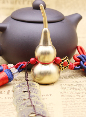 铜葫芦可开口送朱砂粉