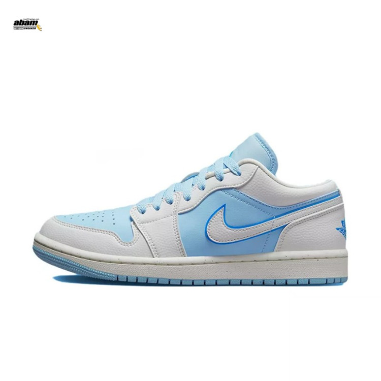 Air Jordan 1 Low AJ1女款 蓝白色 低帮复古休闲篮球鞋DV1299-104 - 图3