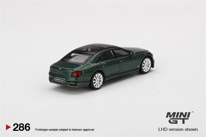 现货|宾利飞驰 Bentley Flying Spur 绿色 TSM MINIGT 1/64车模型 - 图0