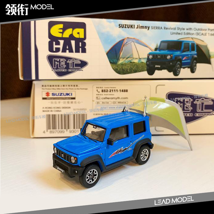 现货|ERA CAR 1/64 Suzuki jimny 铃木 吉姆尼 带帐篷 车模型 - 图3