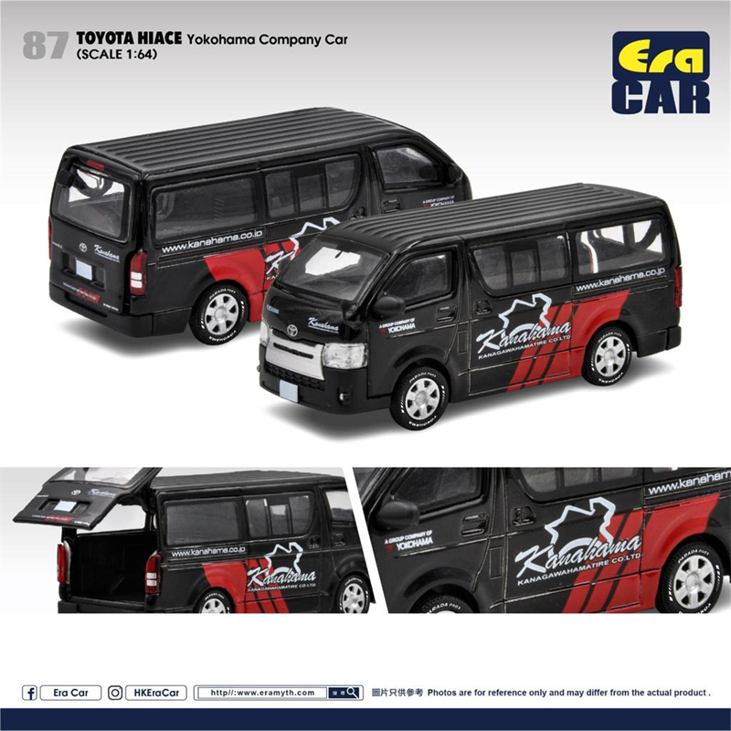 现货|TOYOTA HIACE Yokohama ERA CAR 1/64 ADVAN涂装 横滨车模型 - 图0