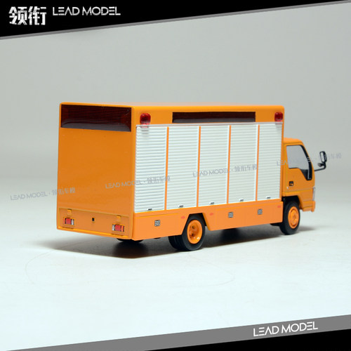 现货|ISUZU 五十铃 ELF 黄 庆铃 GCD 1/64 厢式货车工程车模型 - 图3