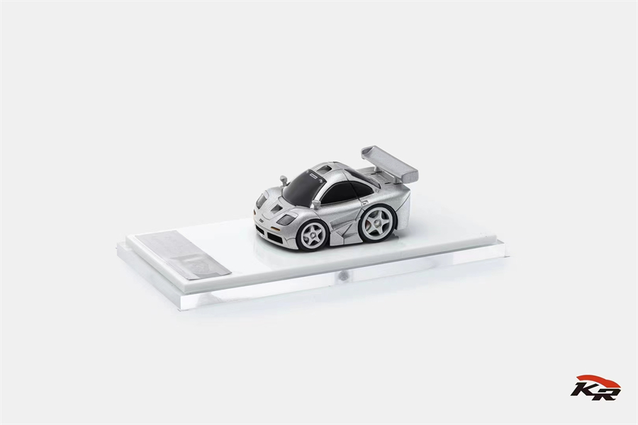 预订|McLaren F1 LM银色 KR 1/64迈凯伦Q版迷你蛋蛋车模型树脂-图3