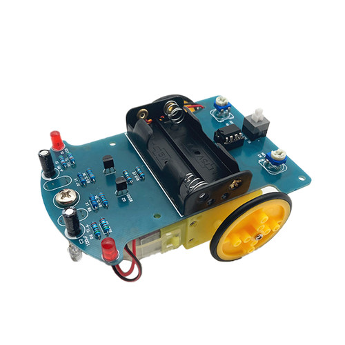 智能循迹小车套件diy d2-1巡线小车散件 电子制作科技制作ZY-38-1 - 图3