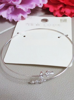 出口外贸饰品欧美时尚简约派对夜店演出表演树叶细手镯臂镯