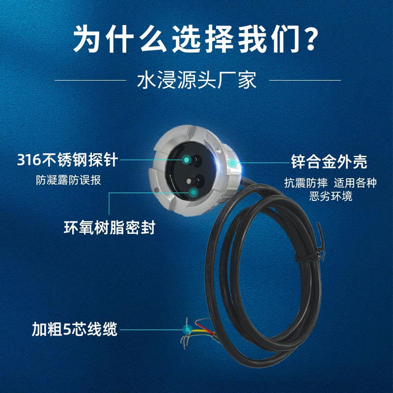 水浸报警器传感系统基站机房隔离有线漏水侵监控缺满水感应探测器 - 图0