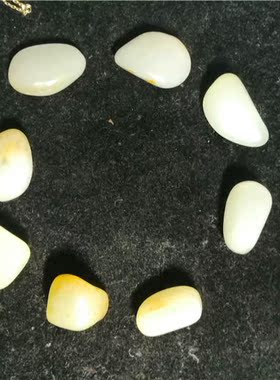 新疆和田玉籽料白玉原石籽料手串（原籽无修）