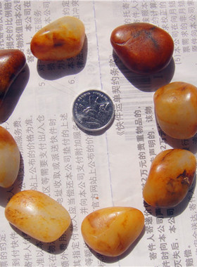 原石手链黄沁新疆和田玉籽料