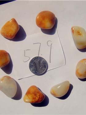 黄沁皮原石手串新疆和田玉籽料