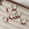 Pure silver 999 birth year red line ring hand-adjusted multi-design ring sterling silver birthday gift for girlfriend