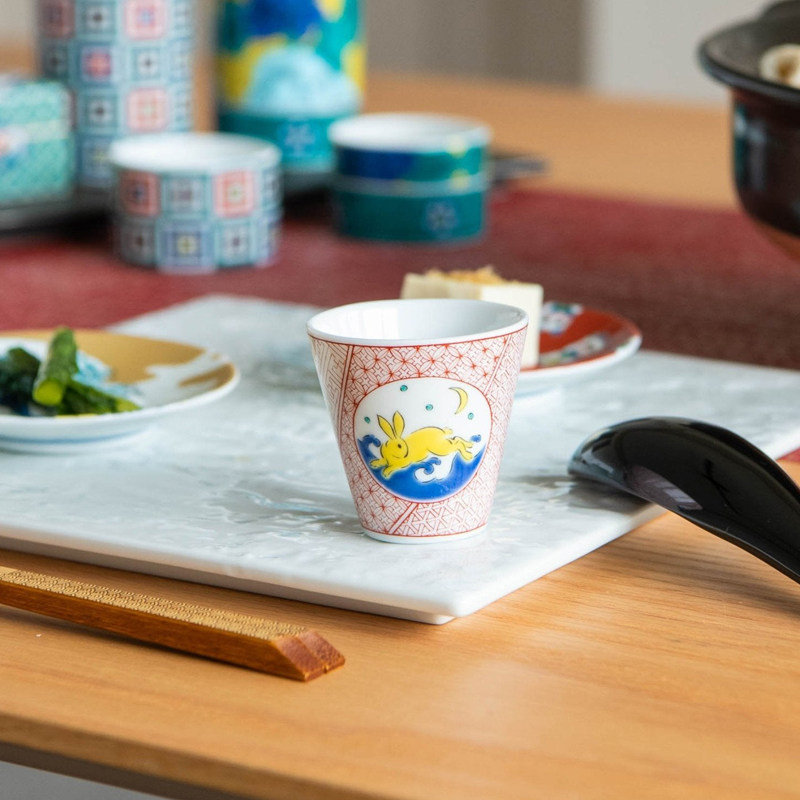 日本九谷烧青郊窑陶瓷手工餐具兔子招财猫富士山酒杯碟子豆皿礼物,淘宝优惠券,粉丝福利购,淘宝优惠卷