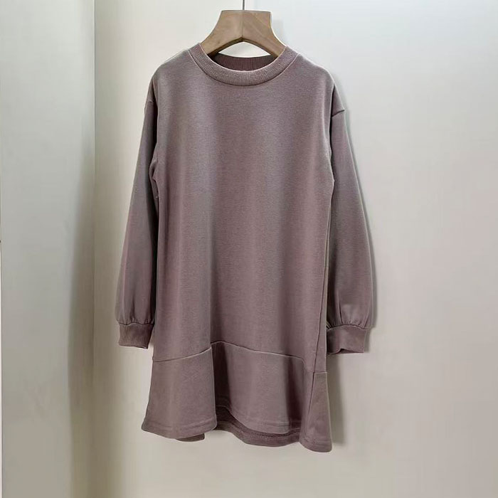 6114日单BR女童长袖连衣裙春秋毛圈休闲裙子100-150cm 特价! - 图2