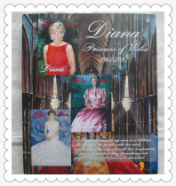 New to new Diana Princess Diana Sheetlet 1 of 6 RMB80  Foreign stamps Wholesale Liberian figures