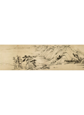 传世山水国画长卷黄公望富春山居图办公室内客厅中式装饰画框挂画