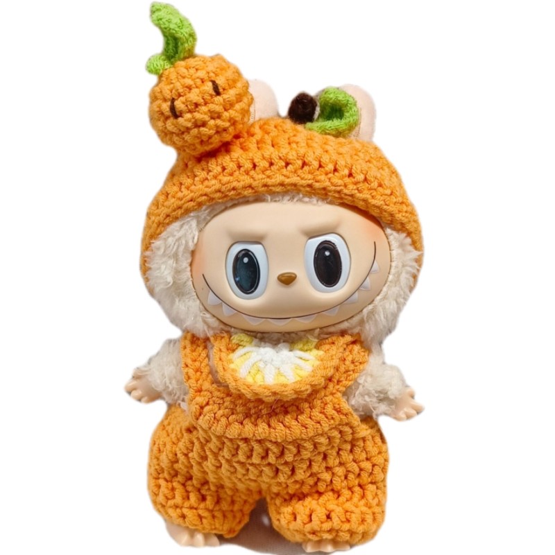 拉布布泡泡玛特1代3代橘子娃衣替换衣服labubu毛线手工DIY钩针,淘宝优惠券,粉丝福利购,淘宝优惠卷