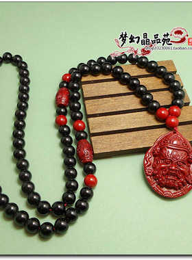 中含量原矿紫金砂 朱钟 馗吊坠男女挂件本命年随身项链护身挂坠