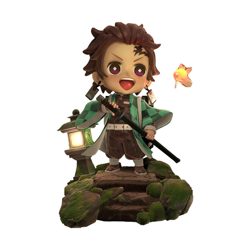 翼狐日式炭治郎手办3D角色模型ZB/Blender数码数字雕刻制作SD教程 - 图3