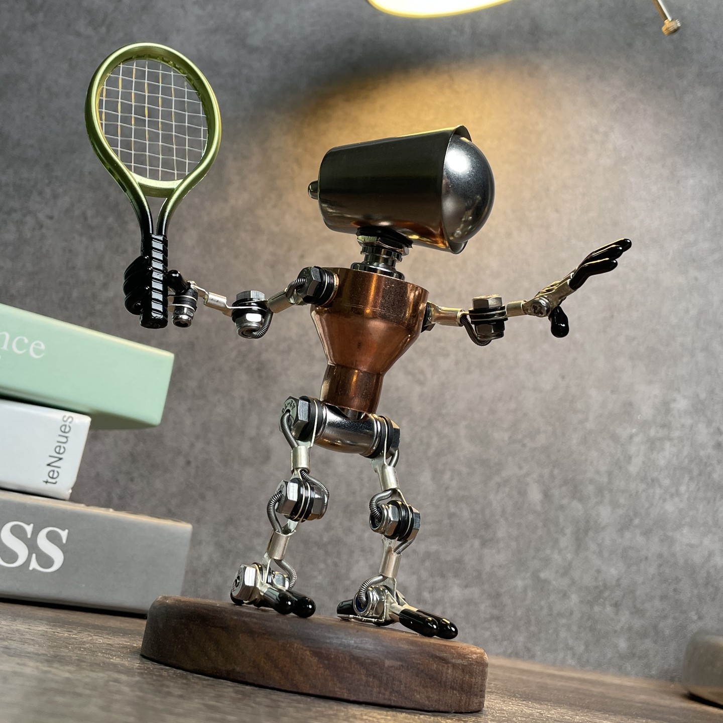 网球大师 车载赛博运动手办桌面摆件机械组合 机器人玩偶创意礼物,淘宝优惠券,粉丝福利购,淘宝优惠卷