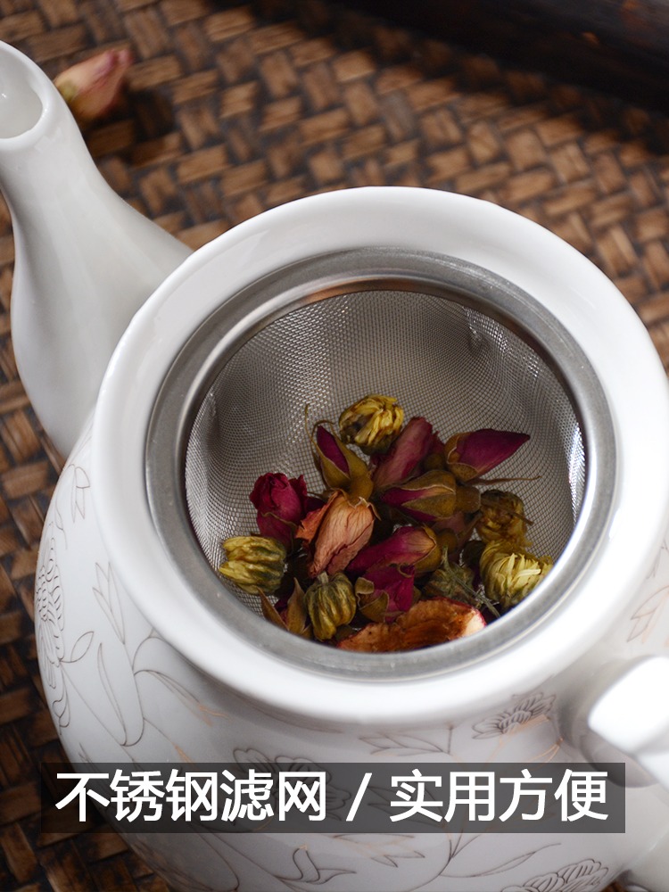 茶壶泡茶家用陶瓷泡茶壶煮茶壶焖茶壶小茶壶水壶茶具茶水壶沏茶壶